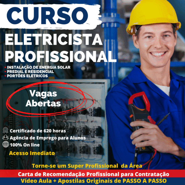 ELETRICISTA PROFISSIONAL + ENERGIA SOLAR