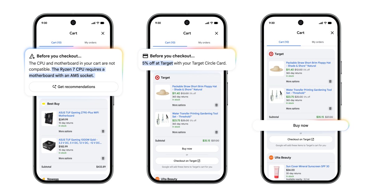 Google cria carrinho universal com IA: o que muda para sua loja?
